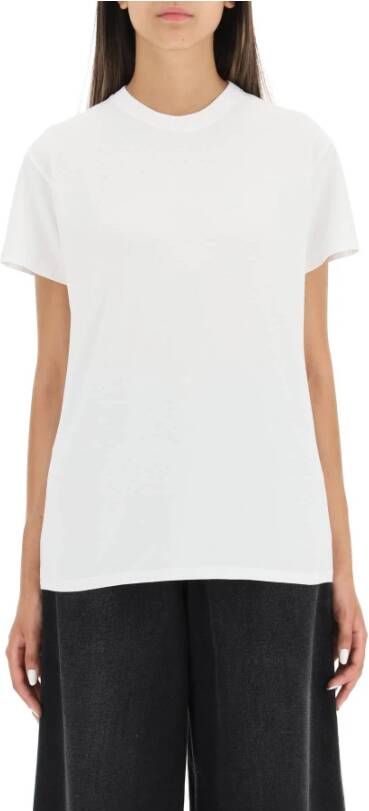 Maison Margiela Wit Katoenen T-Shirt voor Dames White Dames