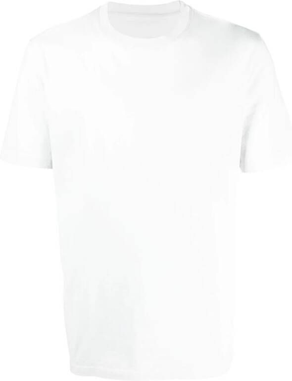 Maison Margiela Witte Katoenen Jersey Gebreide T-shirts en Polos White Heren