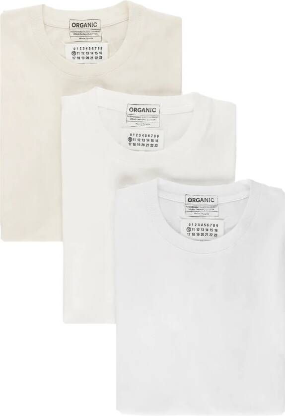 Maison Margiela T-Shirts Beige Heren
