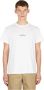 Maison Margiela Witte Katoenen T-shirt met Omgekeerd Logo White Heren - Thumbnail 4