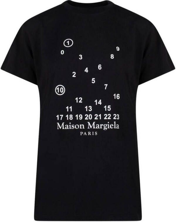 Maison Margiela Zwarte T-shirts en Polos voor Vrouwen Black Dames