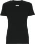Maison Margiela Zwarte Geribbelde Katoenen T-shirt voor Heren Zwart Heren - Thumbnail 1
