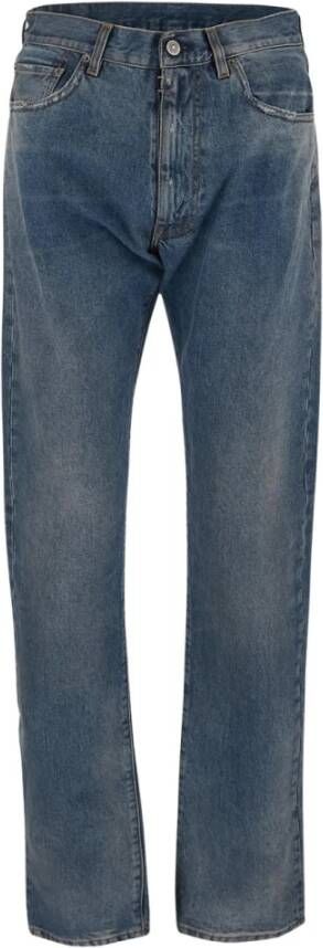 Maison Margiela Trendy Distressed Straight Jeans Blauw Dames