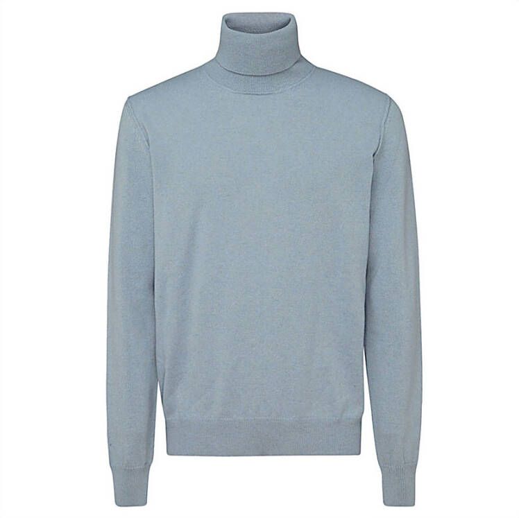 Maison Margiela Cashmere Turtleneck Sweater in Poederblauw Blue Heren