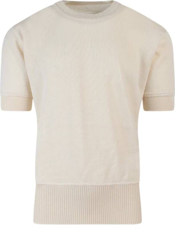 Maison Margiela Upgrade je Garderobe met dit Wolblend T-Shirt voor Heren Beige Heren