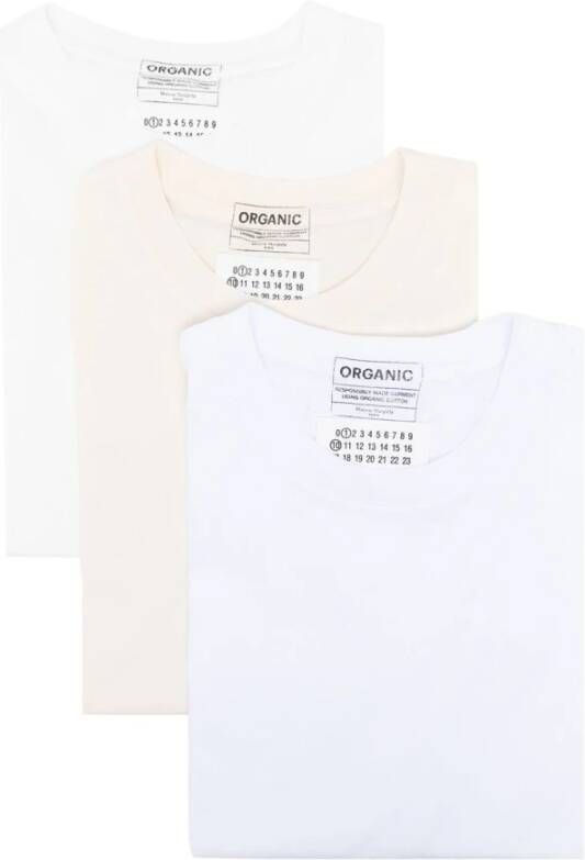 Maison Margiela Upgrade je garderobe met wit katoenen T-shirt Wit Dames