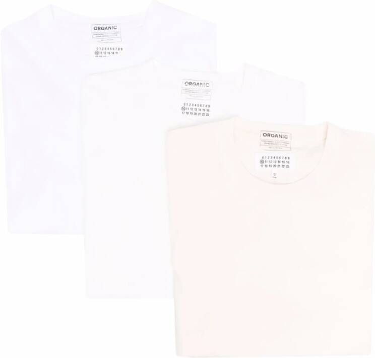 Maison Margiela Upgrade je Garderobe met Witte T-Shirts en Polos White Heren