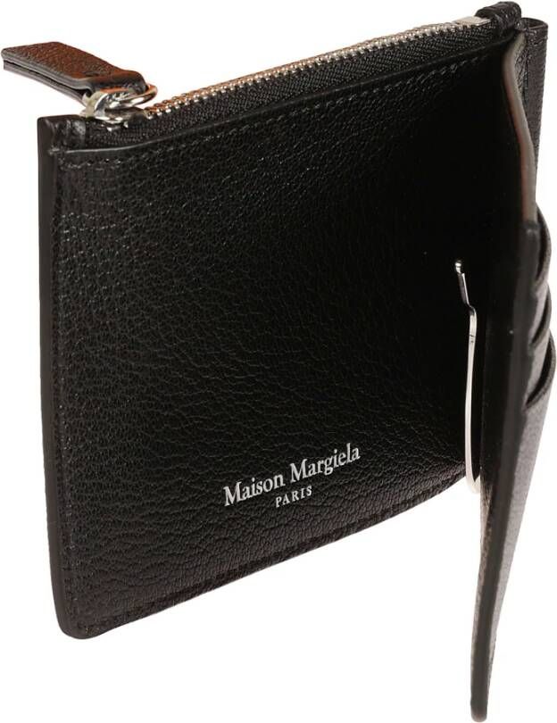 Maison Margiela Smalle portemonnee met 2 pincetten Black