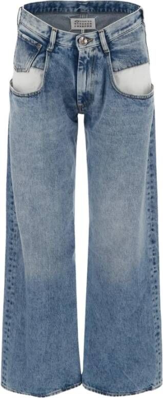 Maison Margiela Jeans met rechte pijpen Blauw Dames