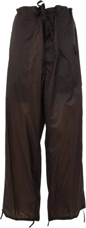 Maison Margiela Wide LEG Pants Bruin Dames