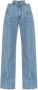 Maison Margiela Blauwe Jeans met Paneeldesign en Uitgesneden Taille Blue Dames - Thumbnail 1