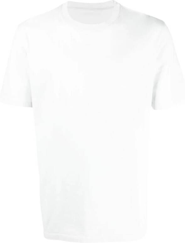Maison Margiela Witte Katoenen Jersey Gebreide T-shirts en Polos White Heren