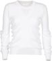 Maison Margiela Wit Katoenen Sweatshirt met Ronde Hals en Lange Mouwen White Dames - Thumbnail 1