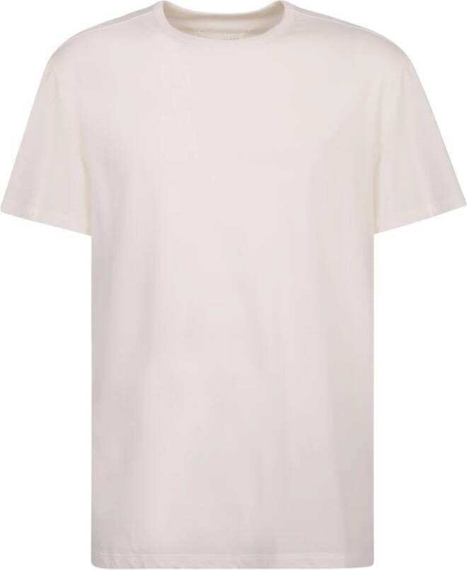 Maison Margiela Wit Logo Print T-Shirt White Heren