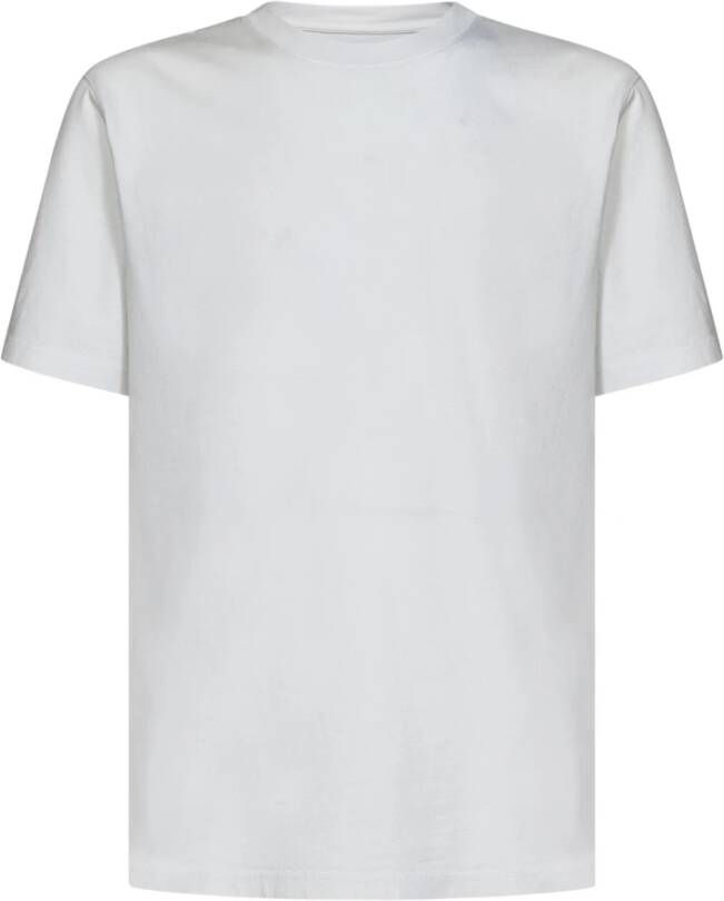 Maison Margiela Witte katoenen T-shirts en Polos met cargozakken Wit Heren