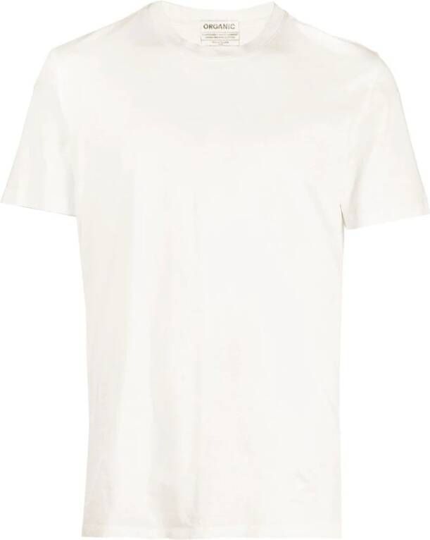 Maison Margiela Witte T-shirts en Polos met puntige kraag Wit Heren