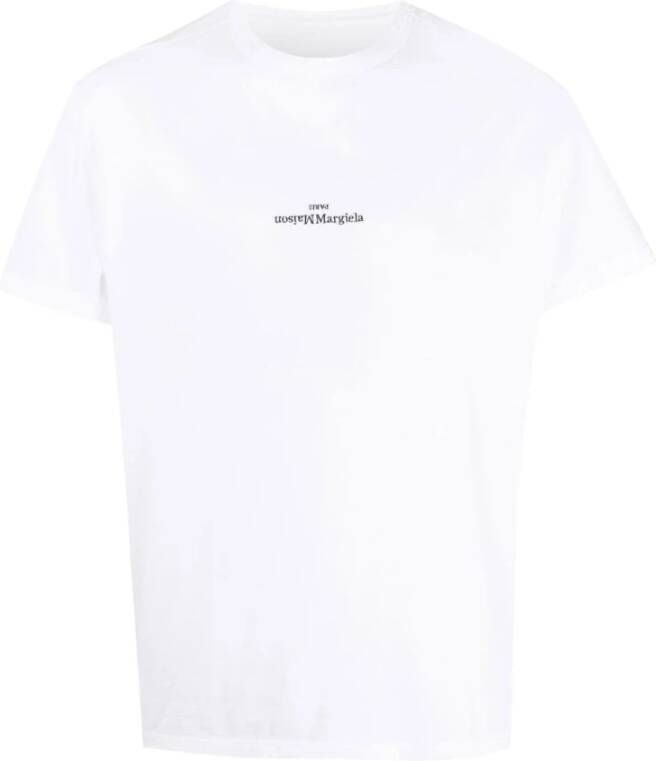 Maison Margiela Witte T-shirts en Polos van White Heren