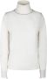 Maison Margiela Witte Wol Contrasterende Trim Coltrui White Dames - Thumbnail 1