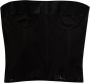 Maison Margiela Zwart katoenen mesh onderborst corset Black Dames - Thumbnail 1