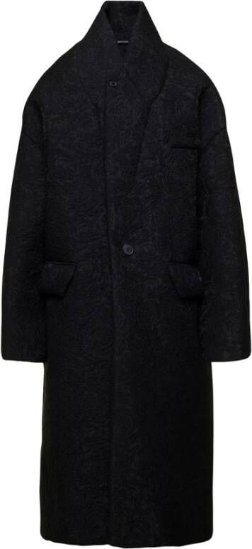 Maison Margiela 900 Black Coat Stijlvolle en Trendy Buitenkleding Black Dames