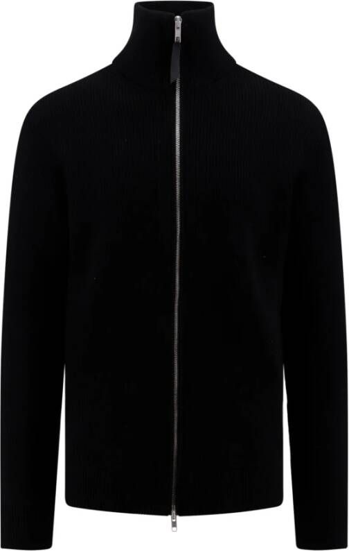 Maison Margiela Zwarte Katoenen en Wol Cardigan Zwart Heren