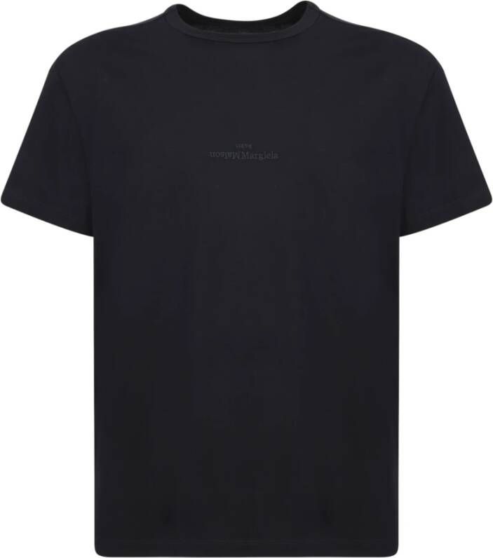 Maison Margiela Zwarte T-shirt voor heren Stijlvol en comfortabel Zwart Heren