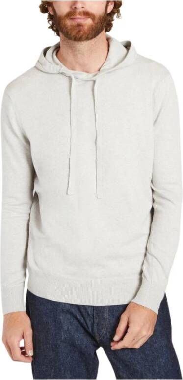 Majestic filatures Heathered Stretch Cotton en Cashmere hoodie Grijs Heren