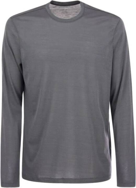 Majestic filatures Long Sleeve Tops Grijs Heren
