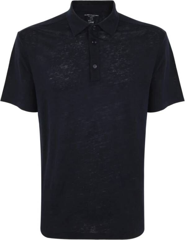 Majestic filatures Polo Shirt Blauw Heren