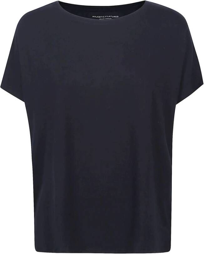 Majestic filatures T-Shirts Blauw Dames