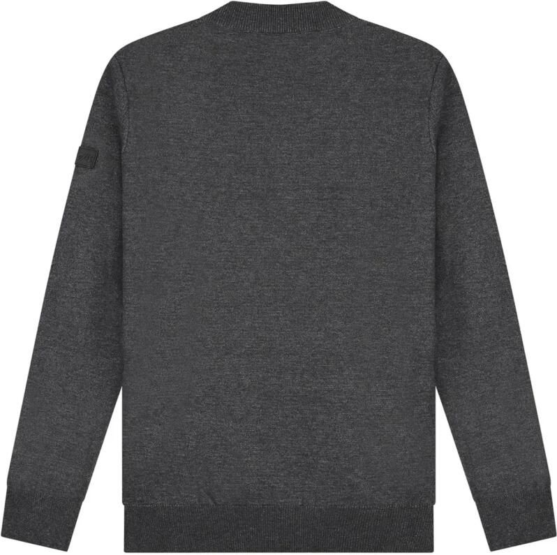 Malelions Antraciet Sweater Mm3-Aw24-05 Herenlions Gray Heren