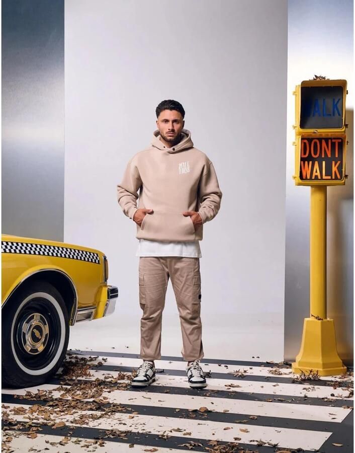 Malelions Beige Sweater Mm1-Aw24-53 Herenlions Beige Heren