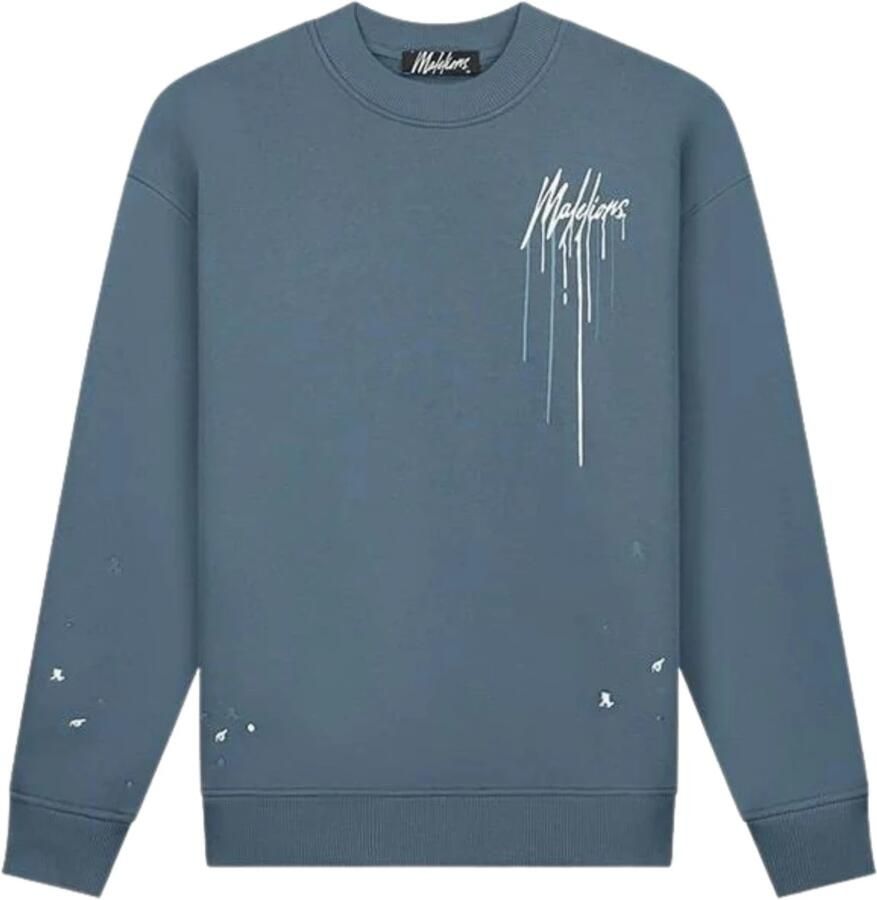 Malelions Blauwe Trui Mm1-Aw24-17 Herenlions Blue Heren
