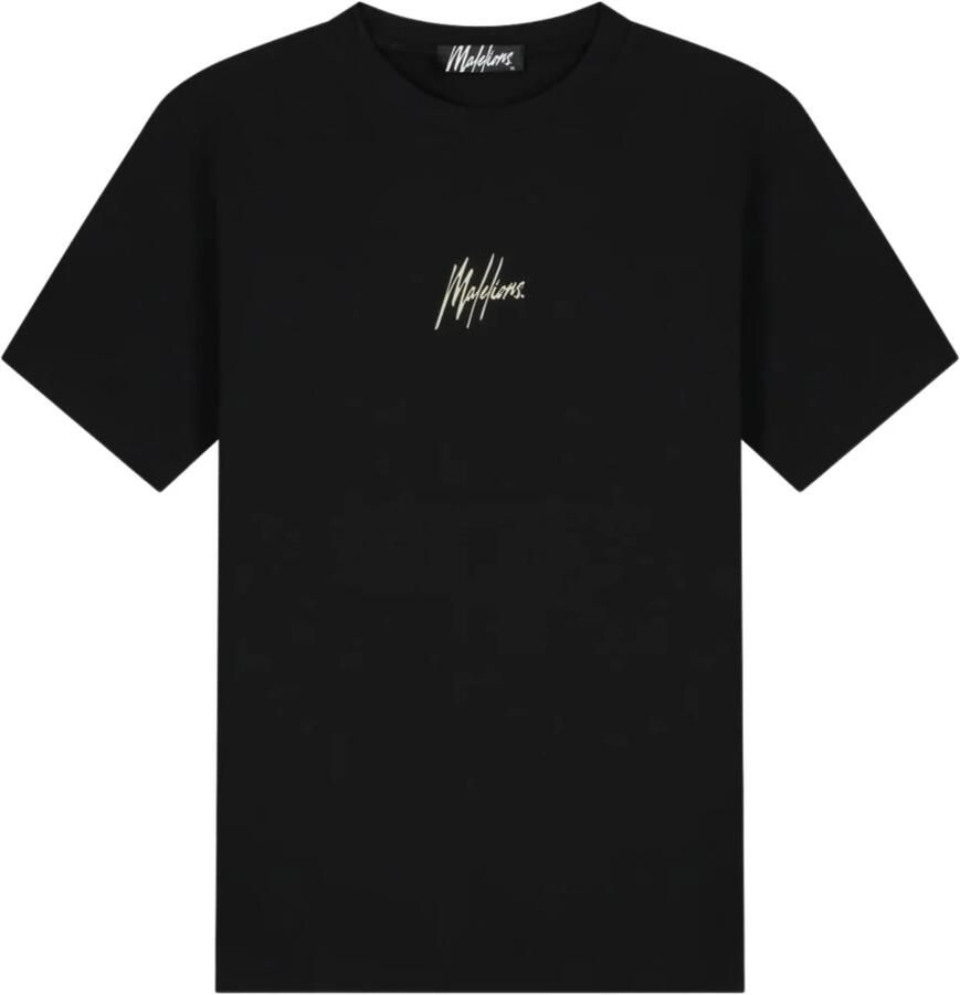 Malelions Gestreept signature T-shirt Herenlions Black Heren - Foto 3
