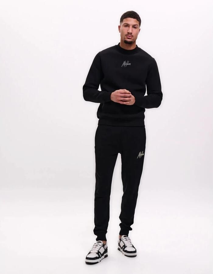 Malelions Gestreepte signature trui Herenlions Black Heren