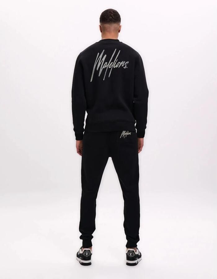 Malelions Gestreepte signature trui Herenlions Black Heren - Foto 2