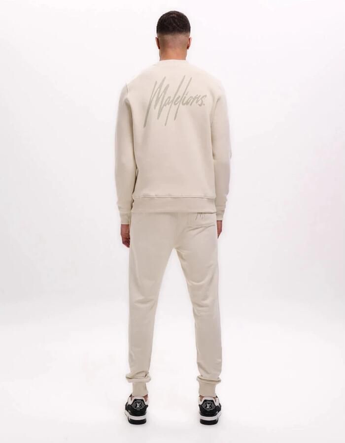 Malelions Gestreepte signature trui in beige Herenlions Beige Heren - Foto 2