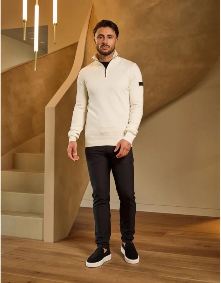 Malelions Off White Sweater Mm3-Aw24-09 Herenlions White Heren