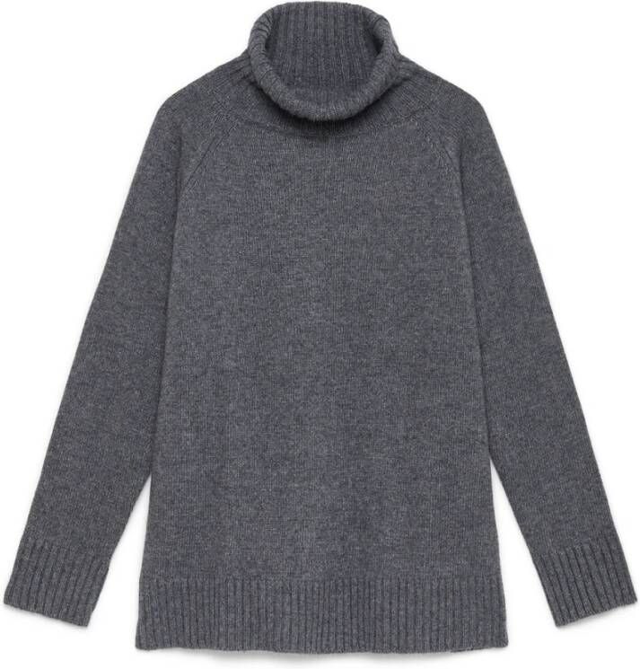 Maliparmi Cashmere Merinos -trui Grijs Dames