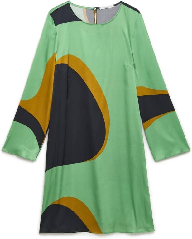Maliparmi Clio Print Jurk Stijlvol en Trendy Groen Dames