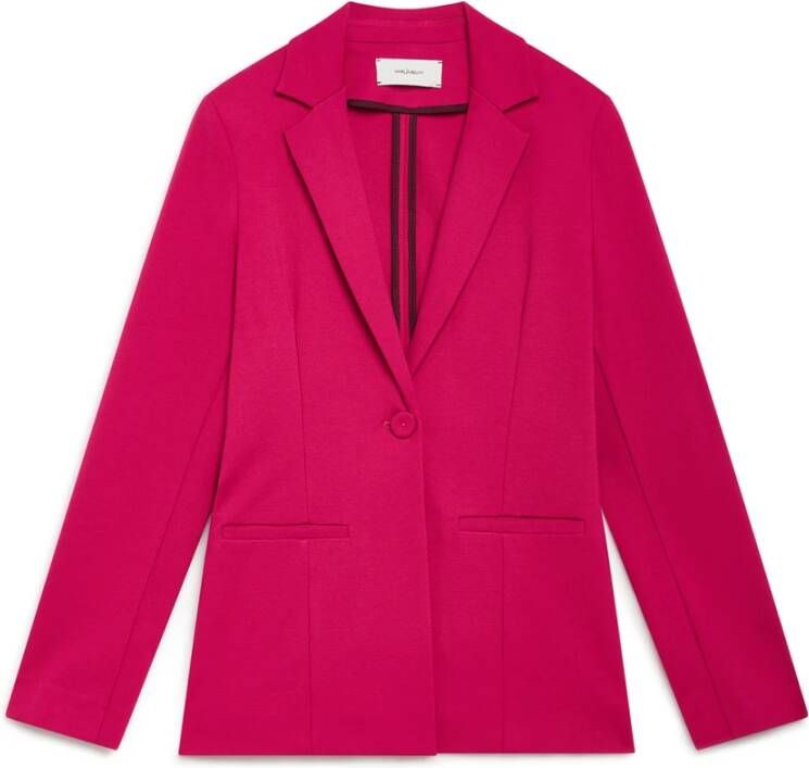 Maliparmi Comfortabele Jas Roze Dames