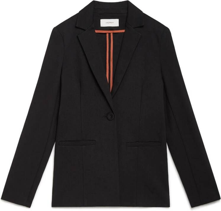 Maliparmi Comfortabele Jas Zwart Dames