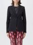 Maliparmi Comfortabele Jas Zwart Dames - Thumbnail 2
