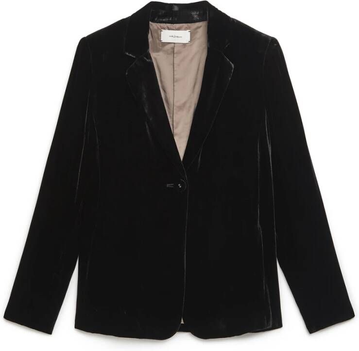 Maliparmi Fluid Jacket Stijlvol en veelzijdig buitenkleding Zwart Dames
