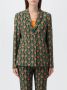 Jucca Oversized blazer met lurex inzetstukken Black Dames - Thumbnail 1