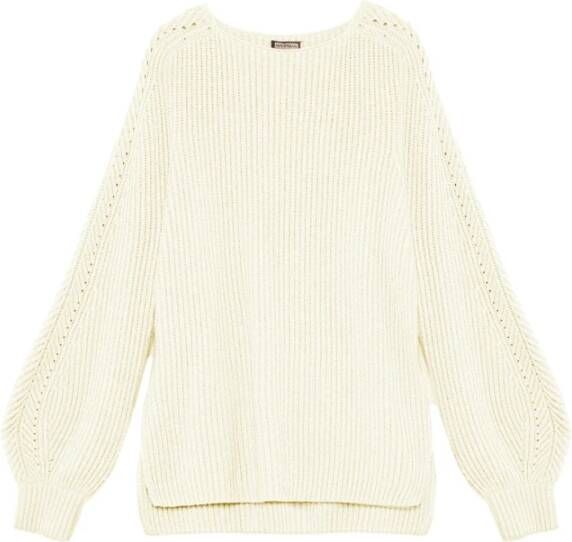 Maliparmi Gebreide kleding met ronde hals Beige Dames