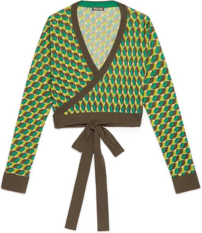 Maliparmi Topje met lange mouwen Green Dames