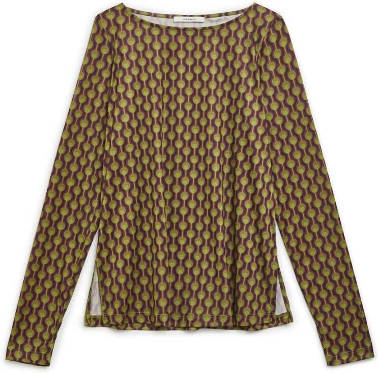 Maliparmi Frieze Print Jersey T-Shirt Multicolor Dames