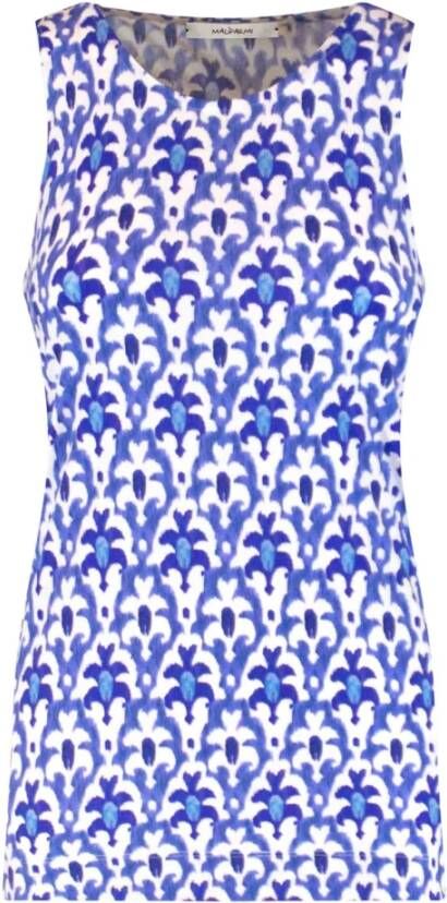 Maliparmi Mouwloos topje Blauw Dames