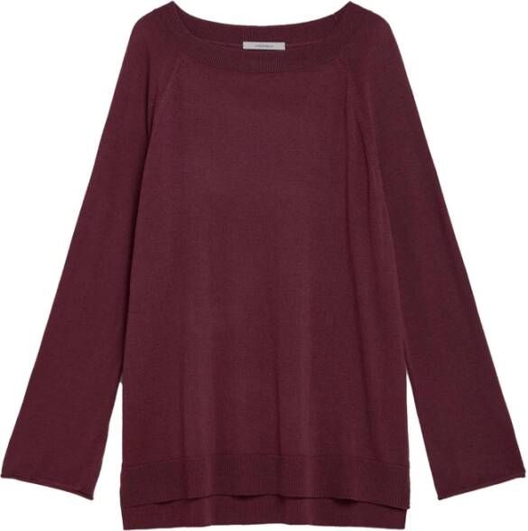 Maliparmi Oversized Merinowollen Trui Rood Dames
